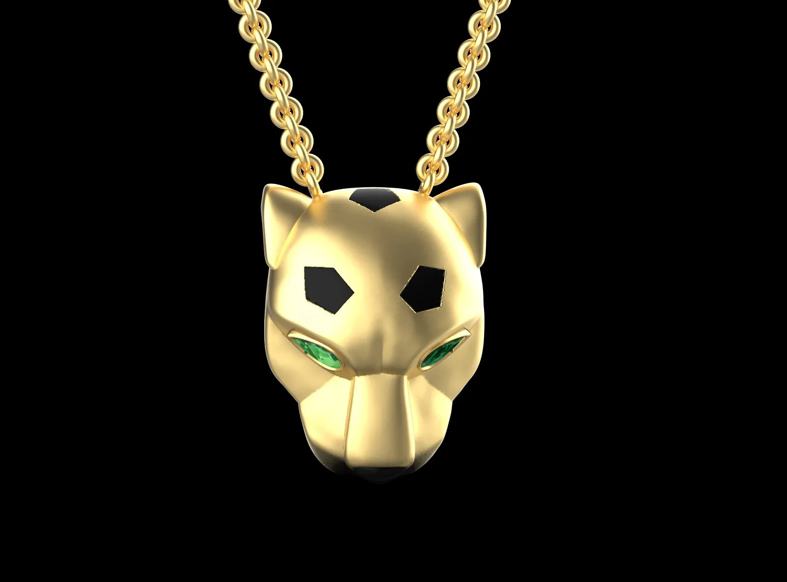 Pendant panther 3D Print Model .c4d .max .obj .3ds .fbx .stl .blend 