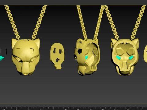 Pendant panther 3D Print Model
