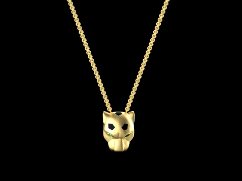 Pendant panther 3D Print Model