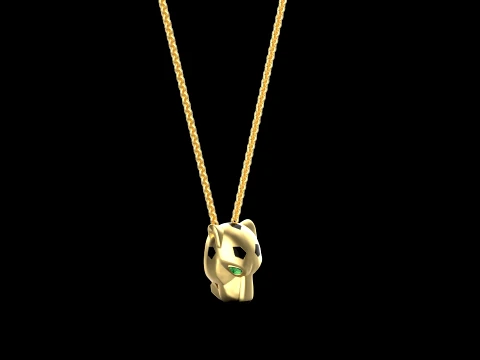 Pendant panther 3D Print Model
