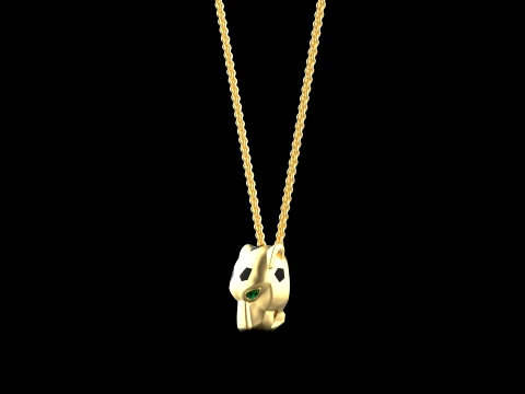 Pendant panther 3D Print Model