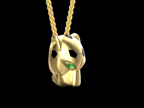 Pendant panther 3D Print Model