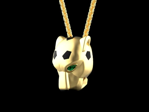 Pendant panther 3D Print Model