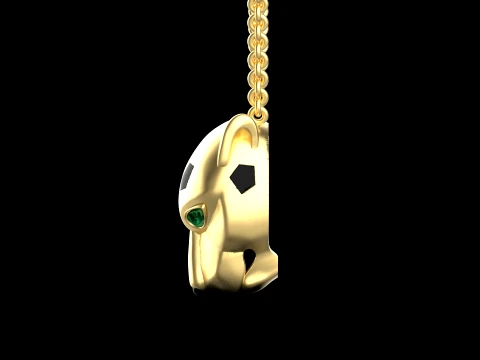Pendant panther 3D Print Model