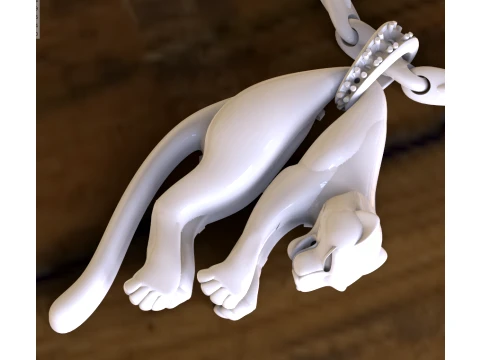 Pendant panther 3D Print Model
