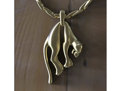 Pendant panther 3D Print Model