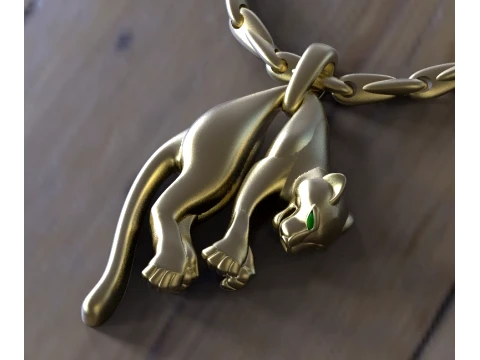 Pendant panther 3D Print Model
