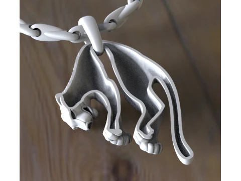 Pendant panther 3D Print Model