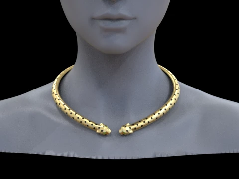 Pendant panther 3D Print Model