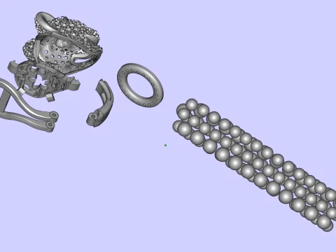 Earrings panther 3D Print Model