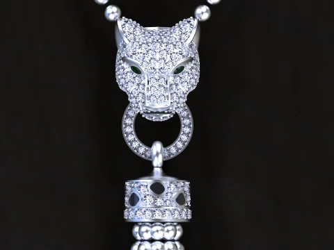 Pendant panther 3D Print Model