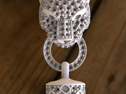 Pendant panther 3D Print Model