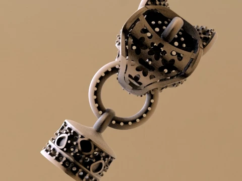 Pendant panther 3D Print Model