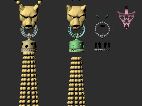 Pendant panther 3D Print Model