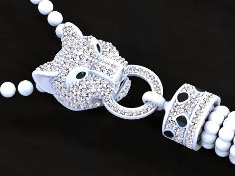 Pendant panther 3D Print Model