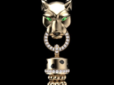 Pendant panther 3D Print Model