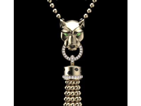 Pendant panther 3D Print Model