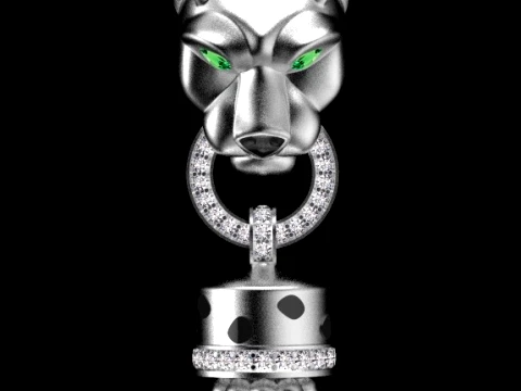 Pendant panther 3D Print Model