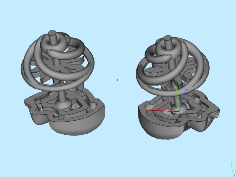 Earrings panther 3D Print Model