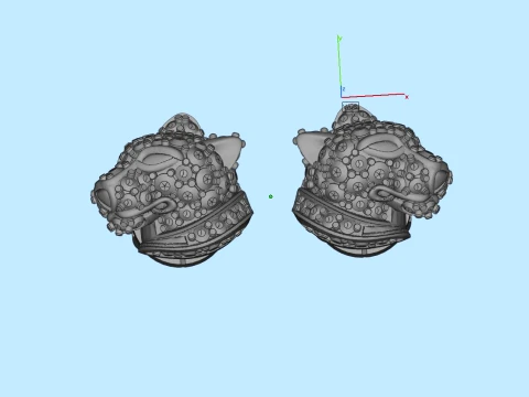Earrings panther 3D Print Model