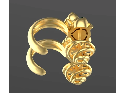 Earrings panther 3D Print Model