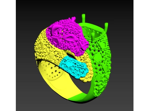 Ring Panther 3D Print Model