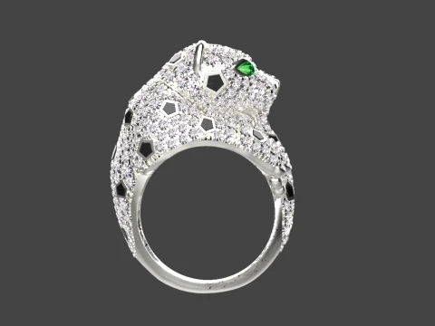 Ring Panther 3D Print Model