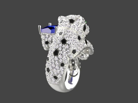 Ring Panther 3D Print Model