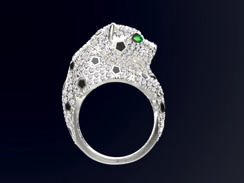 Ring Panther 3D Print Model
