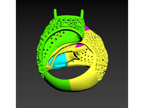Ring Panther 3D Print Model