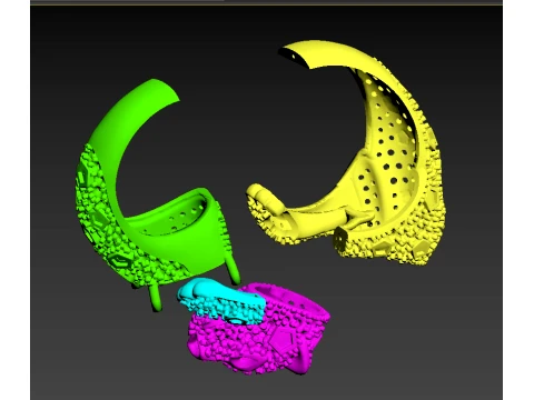 Ring Panther 3D Print Model