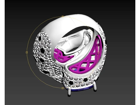Ring Panther 3D Print Model