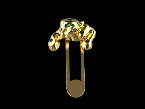 Cufflinks panther 3D Print Model
