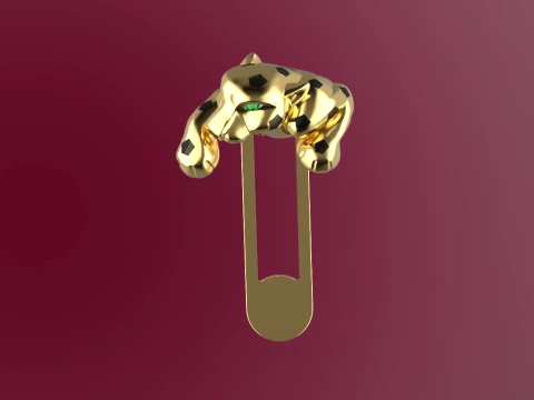 Cufflinks panther 3D Print Model
