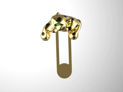 Cufflinks panther 3D Print Model