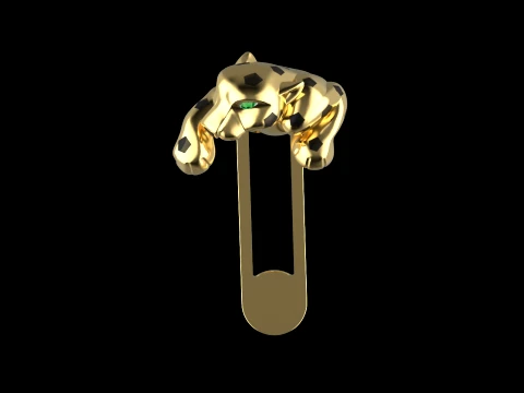 Cufflinks panther 3D Print Model