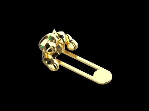 Cufflinks panther 3D Print Model