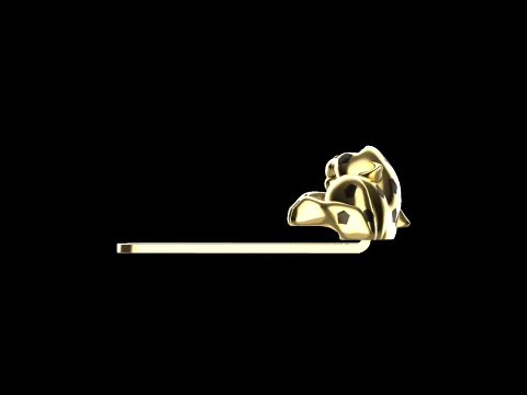 Cufflinks panther 3D Print Model