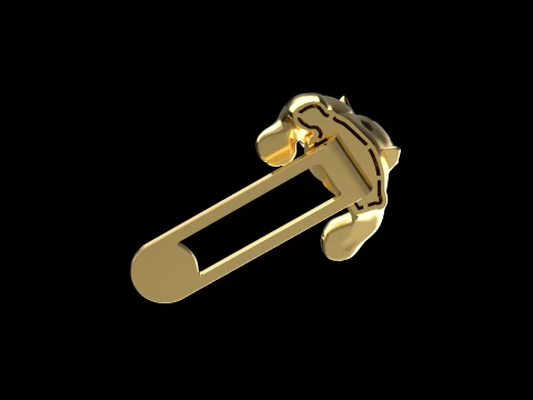Cufflinks panther 3D Print Model