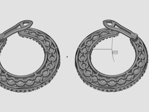 Earrings panther 3D Print Model