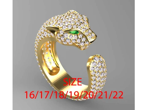 Ring Panther 3D Print Model