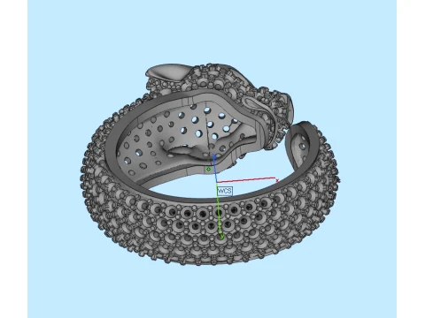 Ring Panther 3D Print Model