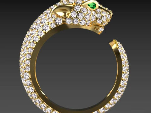 Ring Panther 3D Print Model