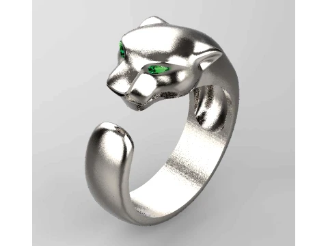 Ring Panther 3D Print Model