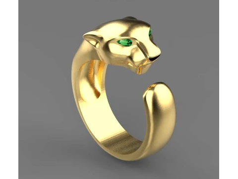Ring Panther 3D Print Model