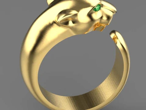 Ring Panther 3D Print Model