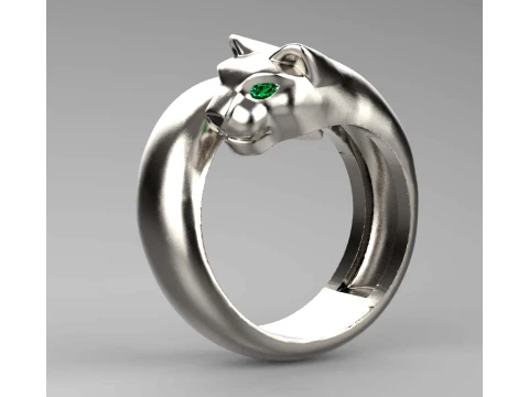 Ring Panther 3D Print Model