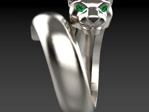 Ring Panther 3D Print Model