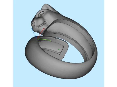 Ring Panther 3D Print Model