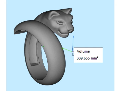 Ring Panther 3D Print Model